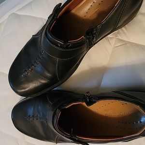 Clark's shoes, black leather in very good condition, size 11.  They run big.